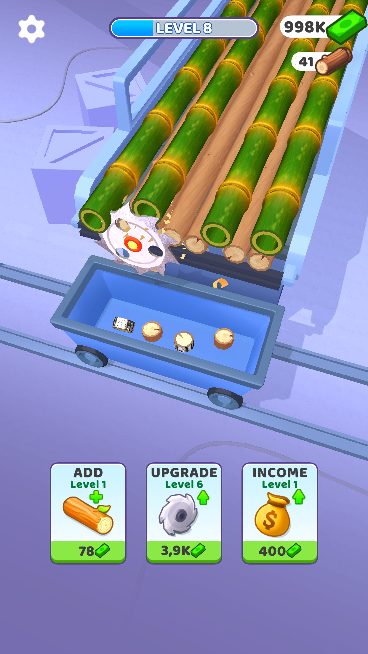 اسکرین شات 6 بازی Idle Cutter: Wood Slice