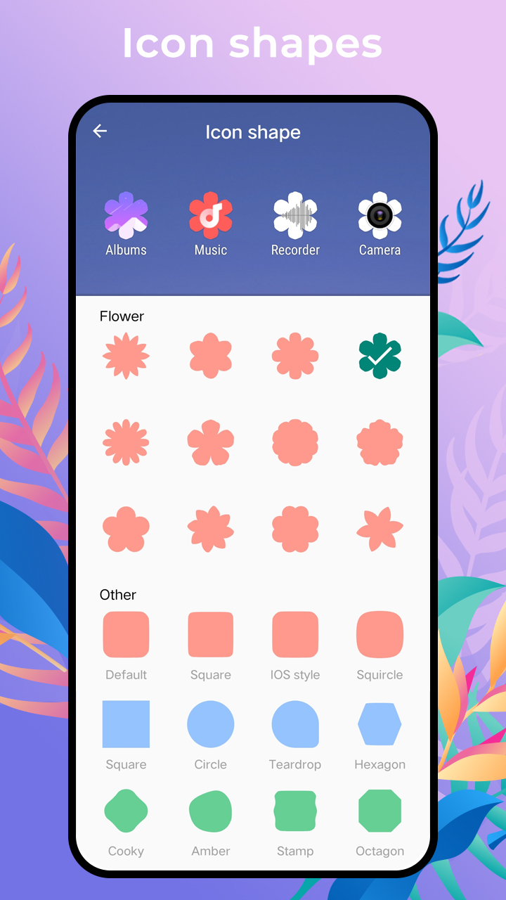 اسکرین شات 6 برنامه Flower Launcher, beauty themes