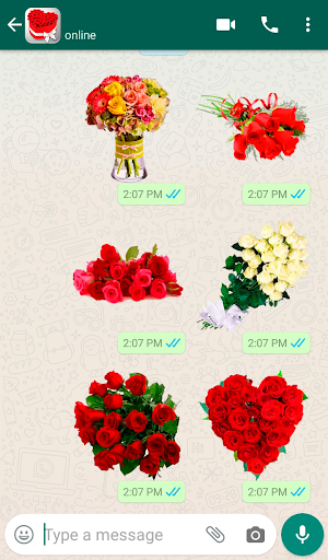 اسکرین شات 3 برنامه Flowers Stickers for WhatsApp 🌷🌹💐 WAStickerApps