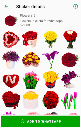 اسکرین شات 6 برنامه Flowers Stickers for WhatsApp 🌷🌹💐 WAStickerApps