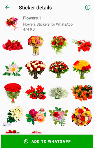 اسکرین شات 4 برنامه Flowers Stickers for WhatsApp 🌷🌹💐 WAStickerApps