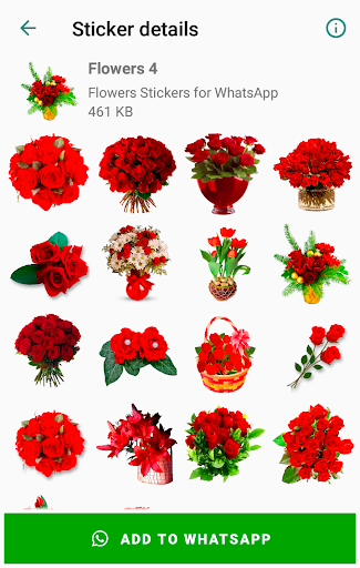 اسکرین شات 5 برنامه Flowers Stickers for WhatsApp 🌷🌹💐 WAStickerApps