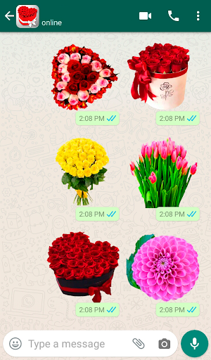 اسکرین شات 1 برنامه Flowers Stickers for WhatsApp 🌷🌹💐 WAStickerApps