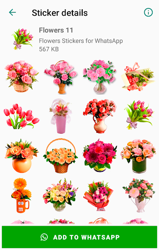 اسکرین شات 8 برنامه Flowers Stickers for WhatsApp 🌷🌹💐 WAStickerApps