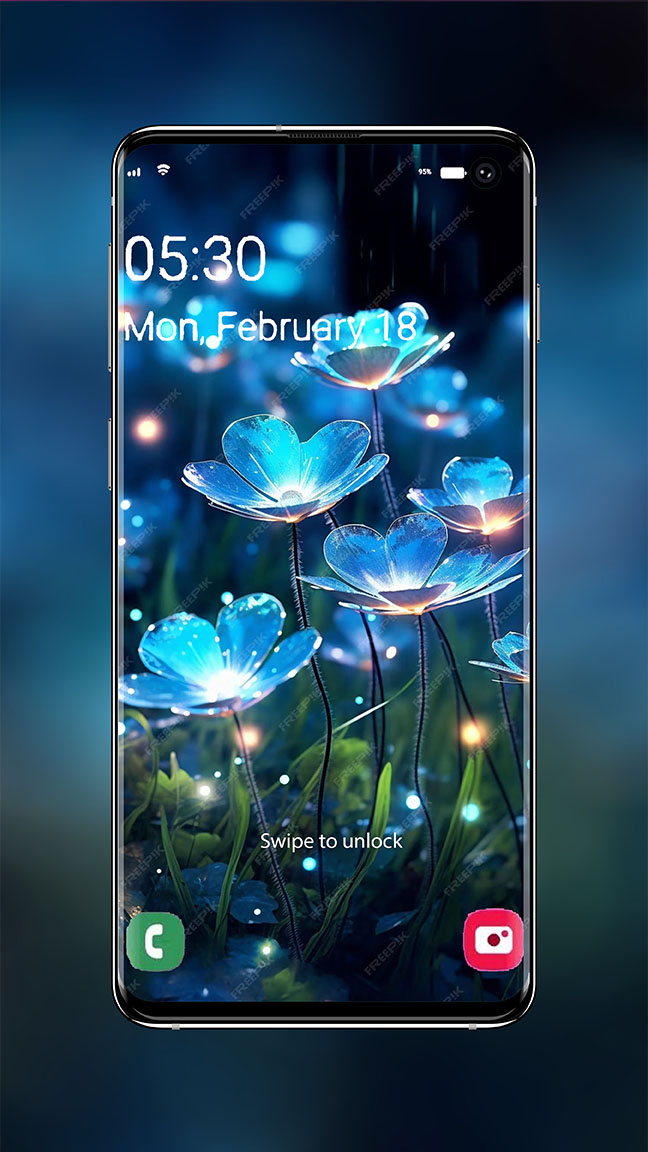 اسکرین شات 4 برنامه Flowers Wallpaper