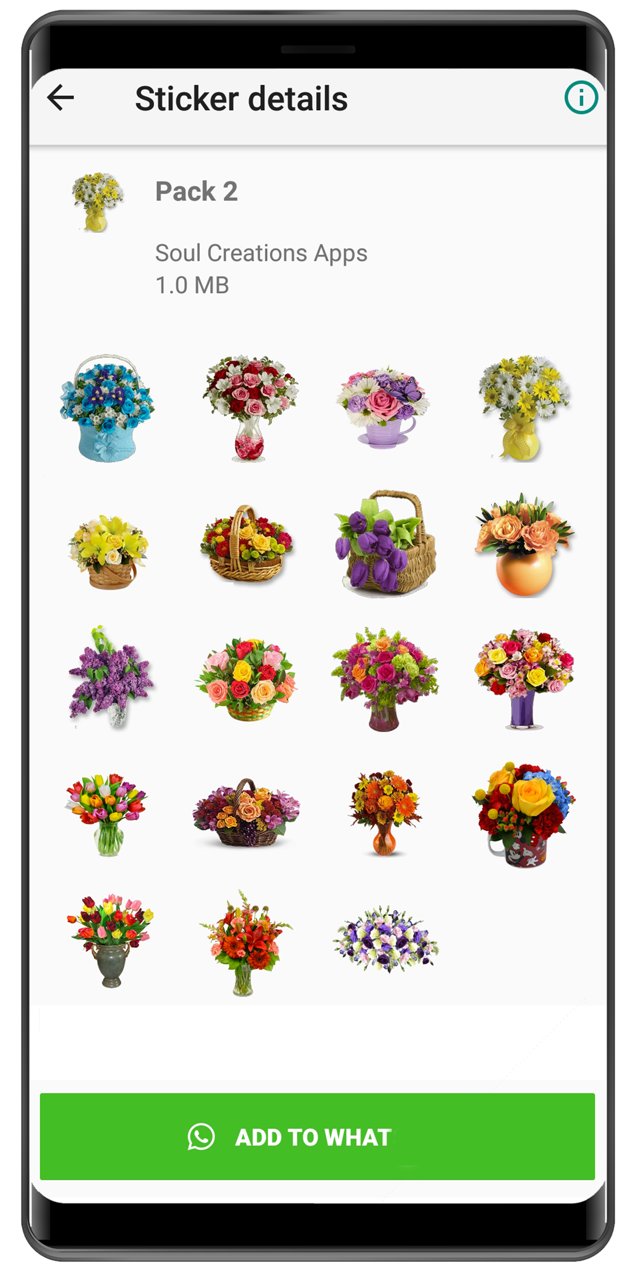 اسکرین شات 7 برنامه WASticker - Love flowers