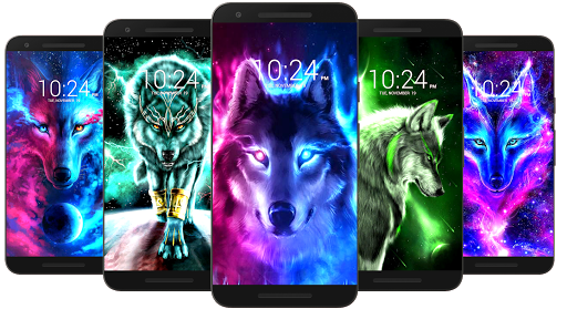 اسکرین شات 1 برنامه Wolf Wallpaper HD