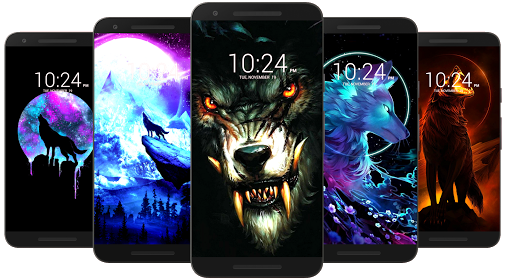 اسکرین شات 3 برنامه Wolf Wallpaper HD