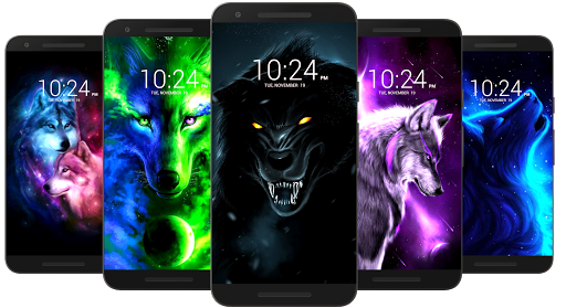 اسکرین شات 5 برنامه Wolf Wallpaper HD