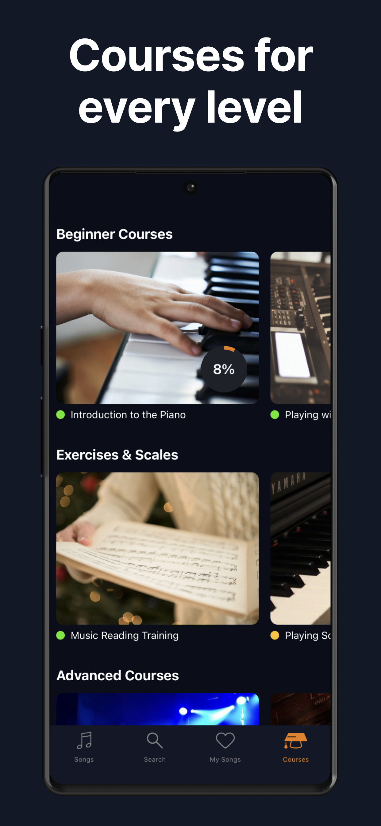 اسکرین شات 3 برنامه flowkey: Learn piano