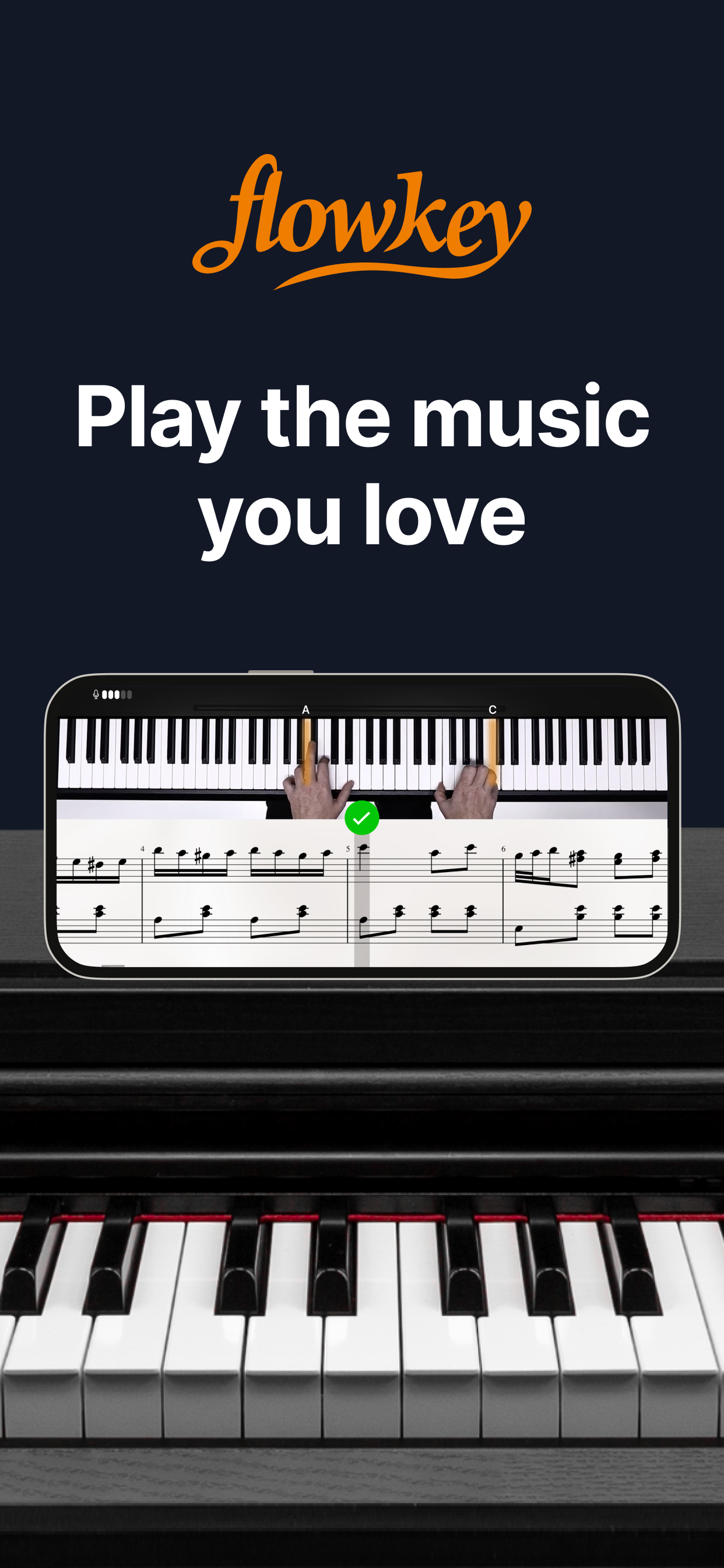 اسکرین شات 2 برنامه flowkey: Learn piano