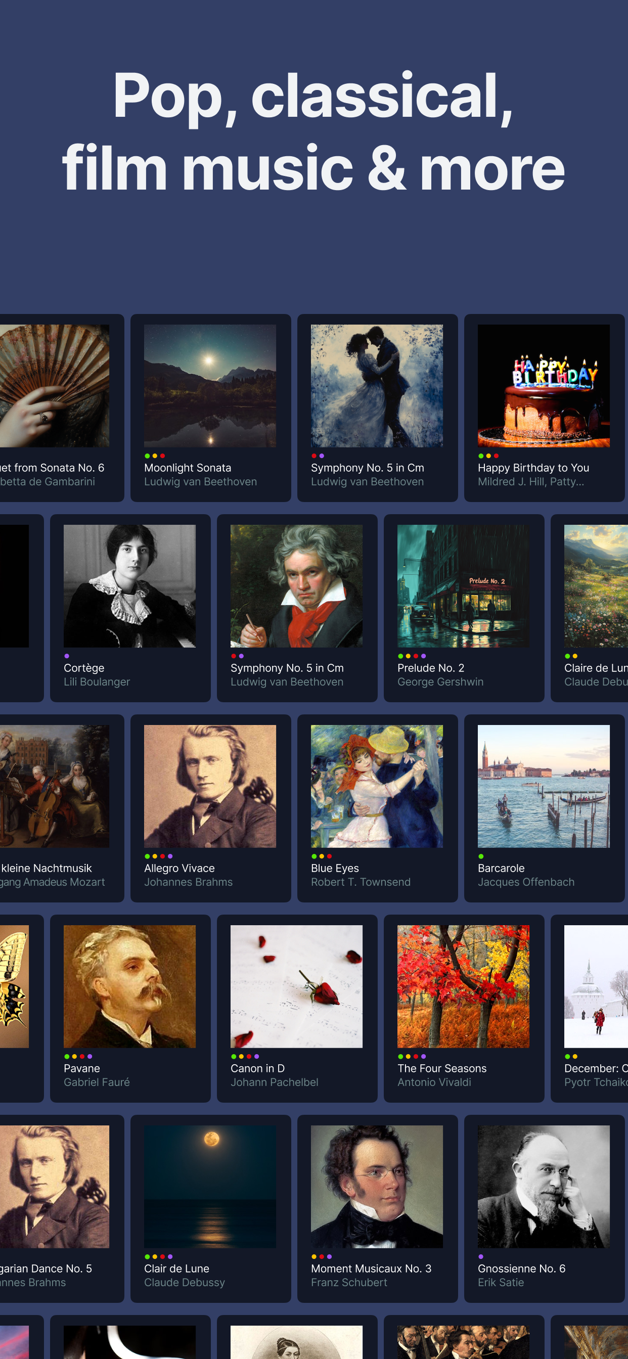 اسکرین شات 4 برنامه flowkey: Learn piano