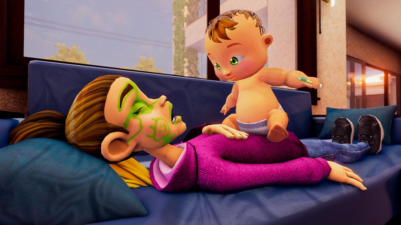اسکرین شات 4 بازی Virtual Baby Life Simulator 3D