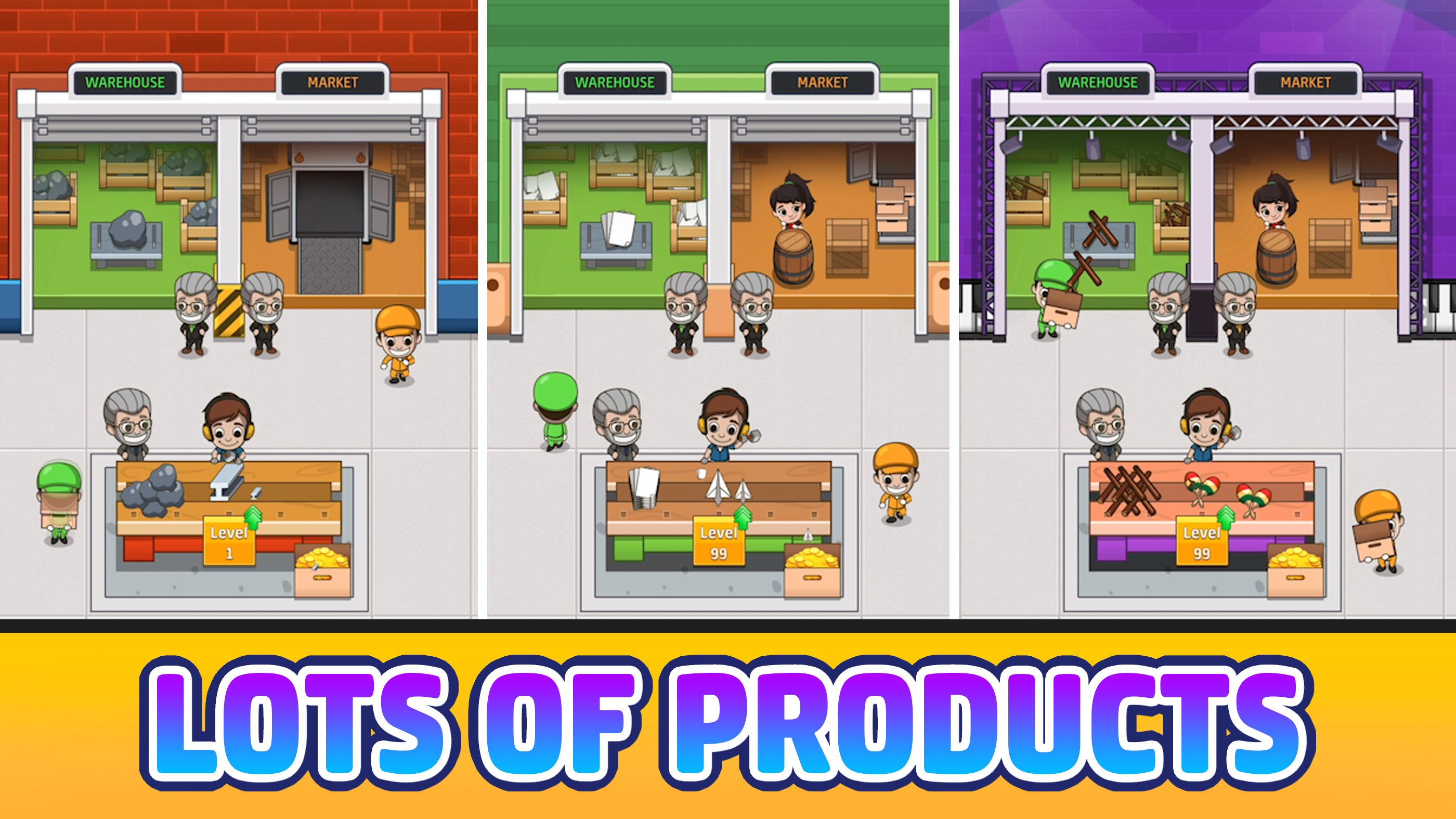 اسکرین شات 3 بازی Idle Factory Tycoon: Business!