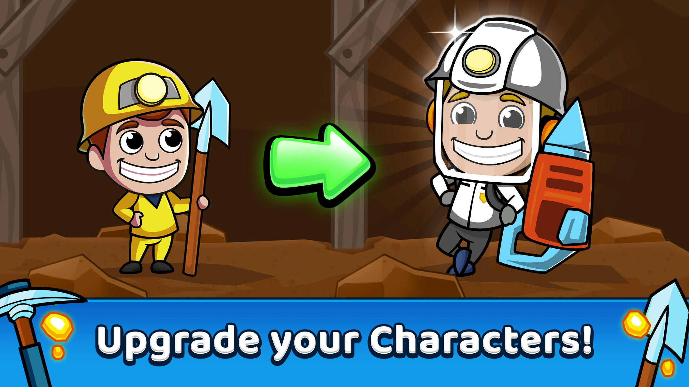 اسکرین شات 2 بازی Idle Miner Tycoon: Gold Games