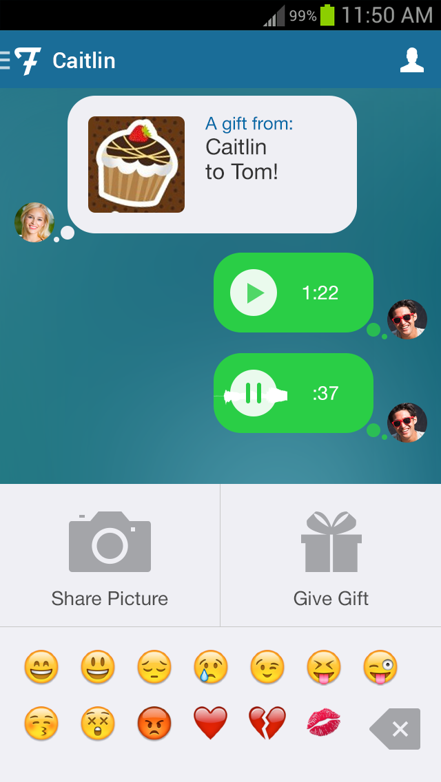 اسکرین شات 3 برنامه Flurv - Meet, Chat, Friend