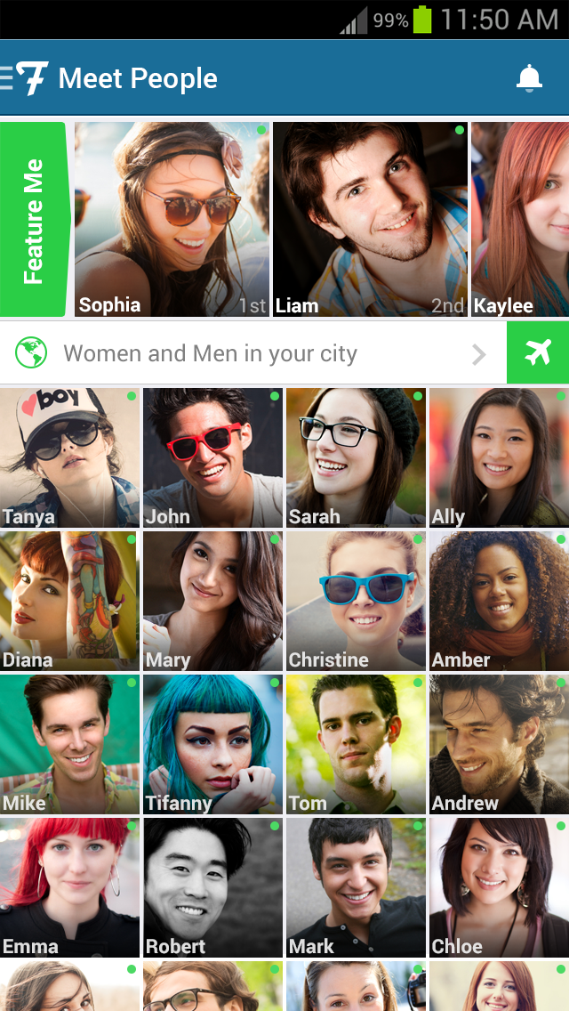 اسکرین شات 1 برنامه Flurv - Meet, Chat, Friend
