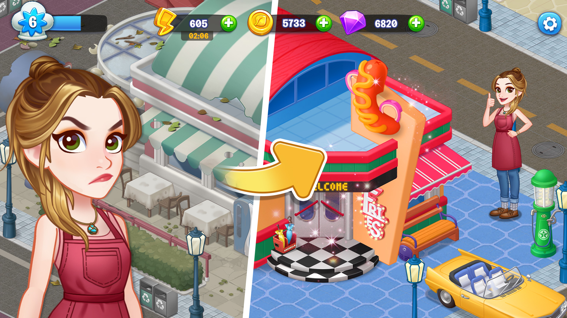 اسکرین شات 5 بازی Merge Cooking: Restaurant Game