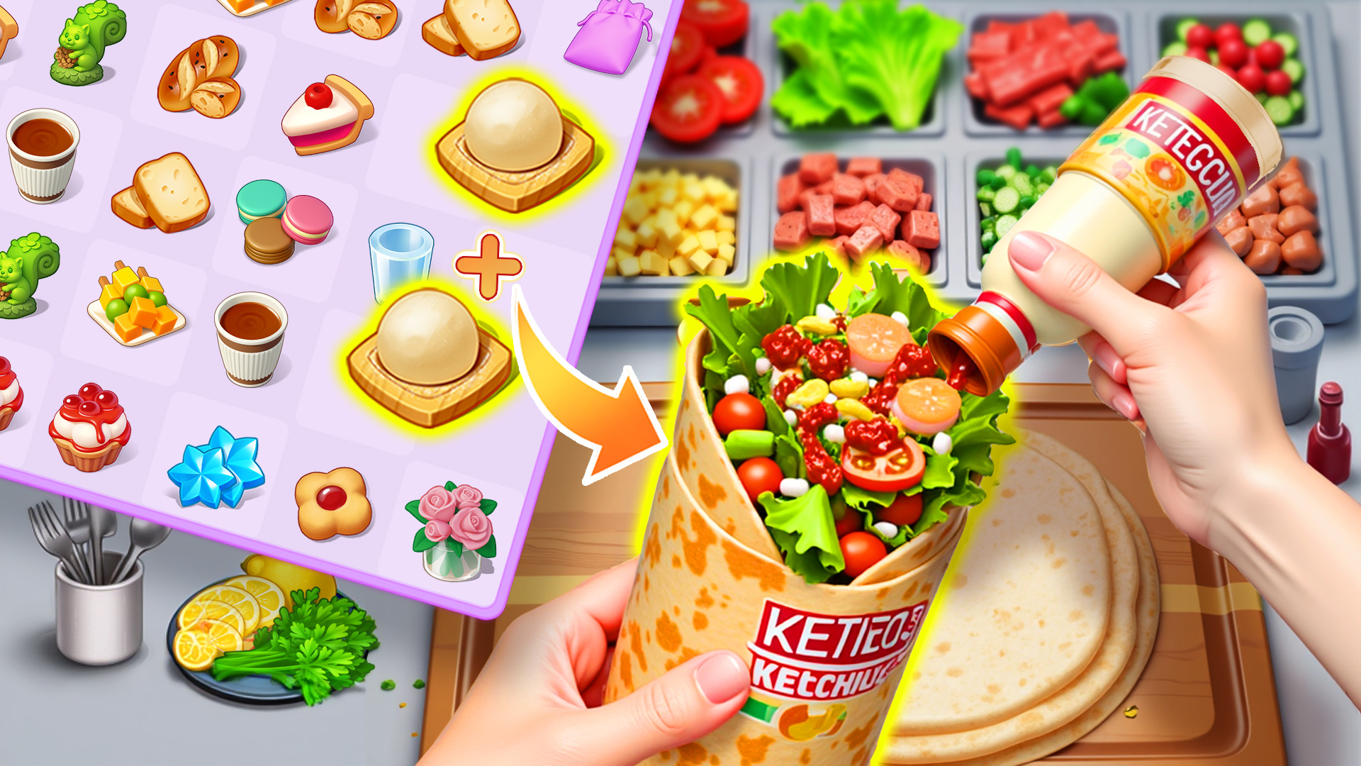 اسکرین شات 6 بازی Happy Cooking Merge™