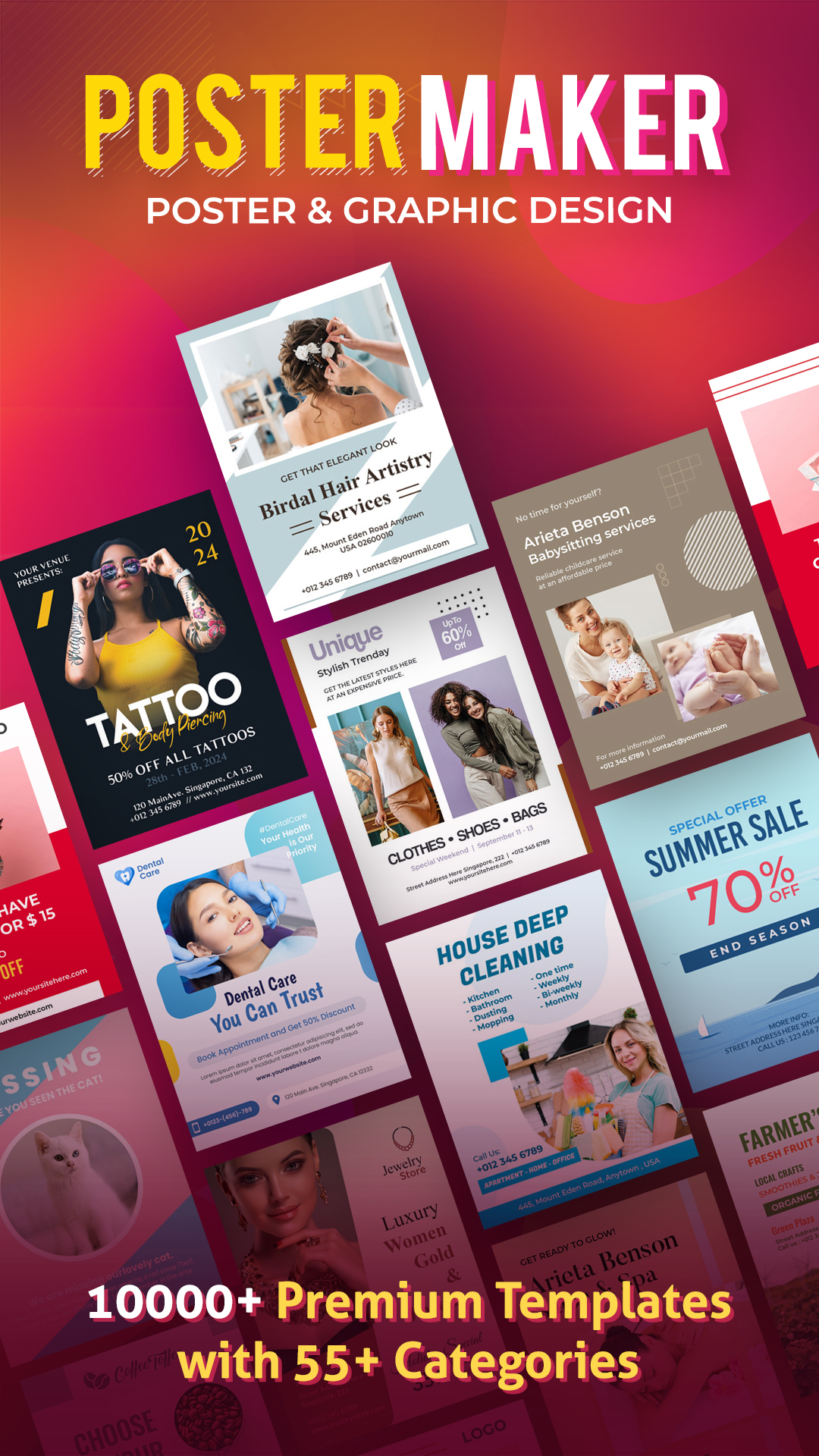 اسکرین شات 1 برنامه Poster Maker : Flyer Maker