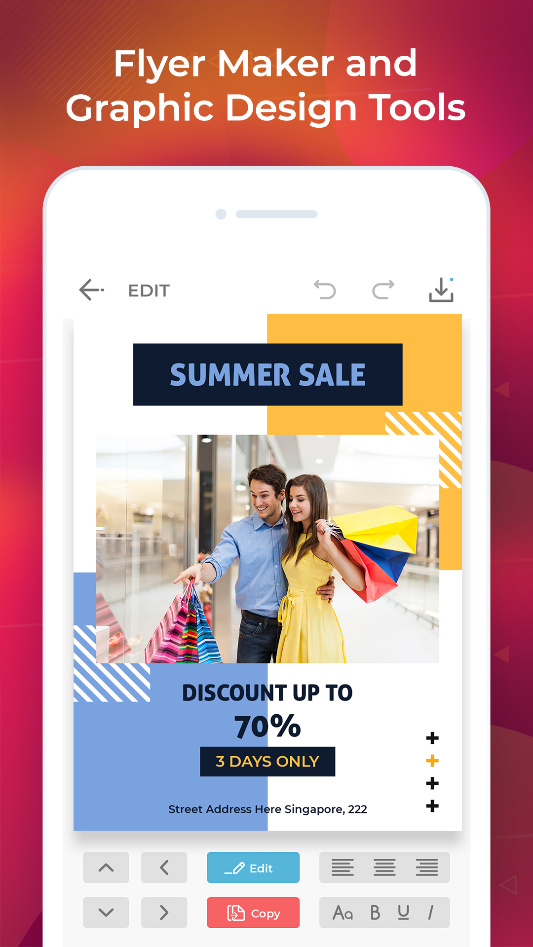 اسکرین شات 3 برنامه Poster Maker : Flyer Maker