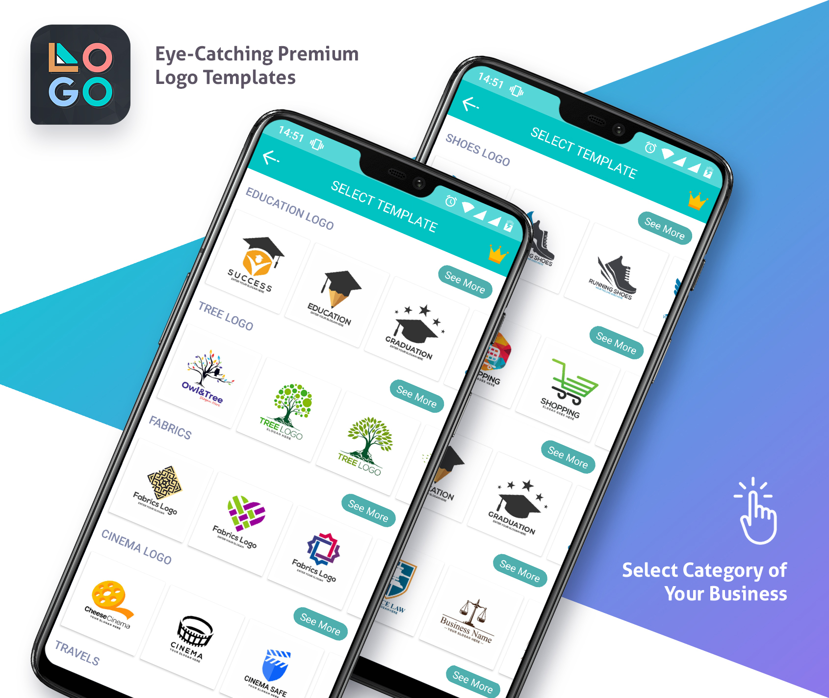 اسکرین شات 1 برنامه Logo Maker & Logo Creator