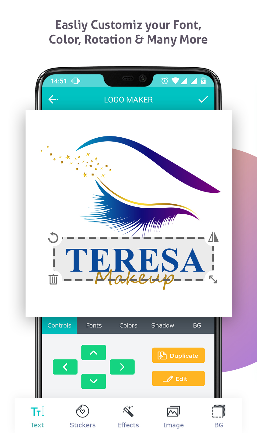 اسکرین شات 2 برنامه Logo Maker & Logo Creator