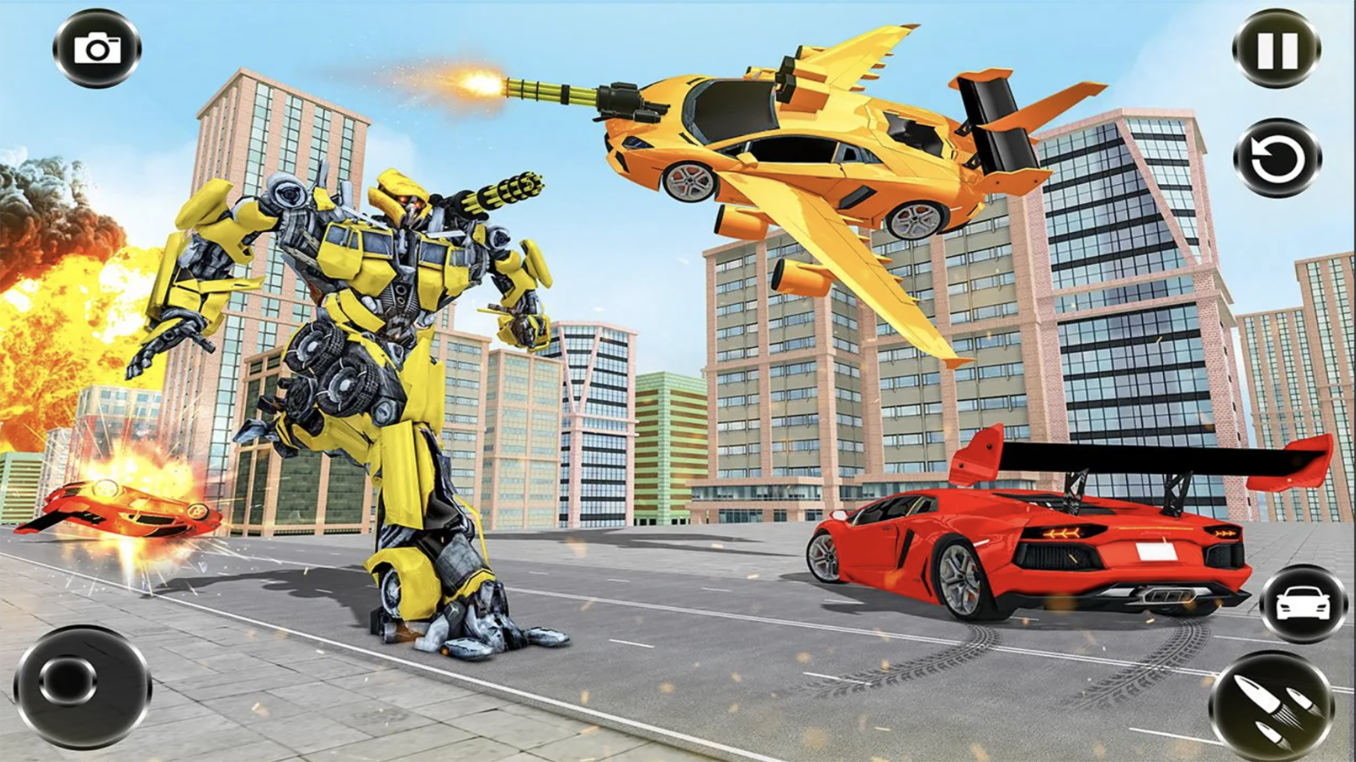 اسکرین شات 4 بازی Flying Car Games Transformers