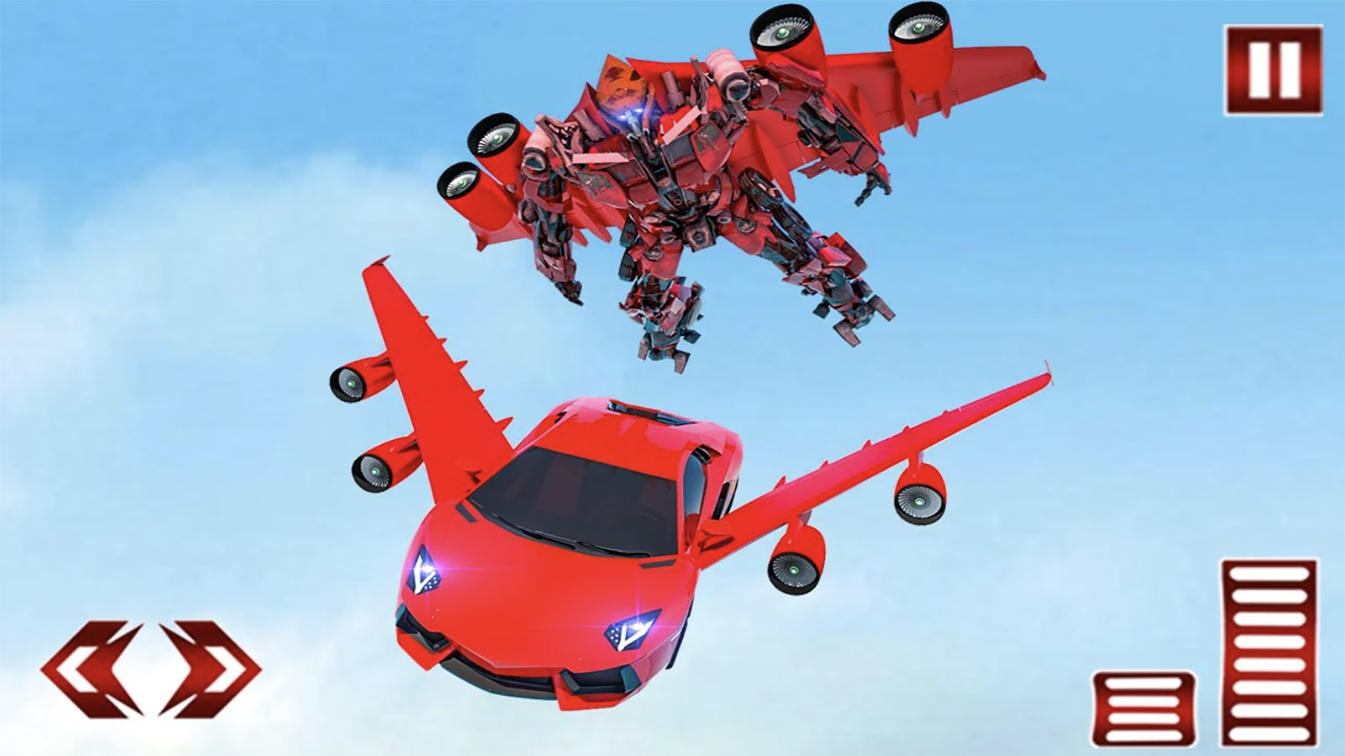 اسکرین شات 3 بازی Flying Car Games Transformers