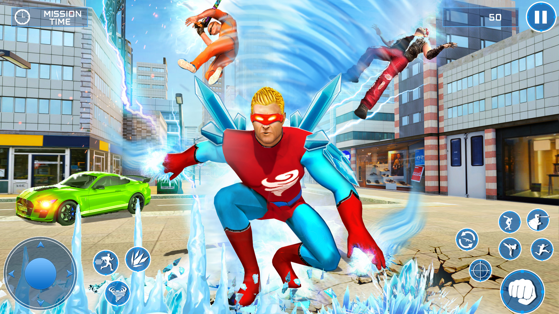 اسکرین شات 3 بازی Snow storm ice hero robot game