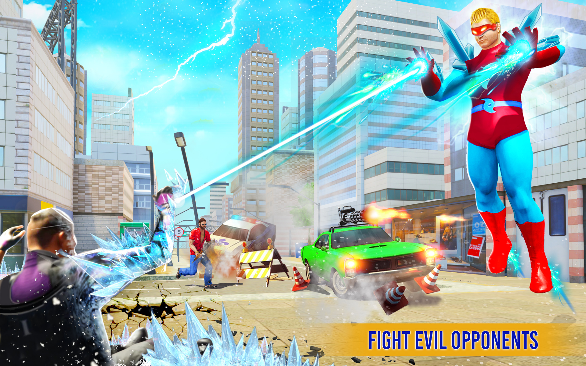 اسکرین شات 6 بازی Snow storm ice hero robot game