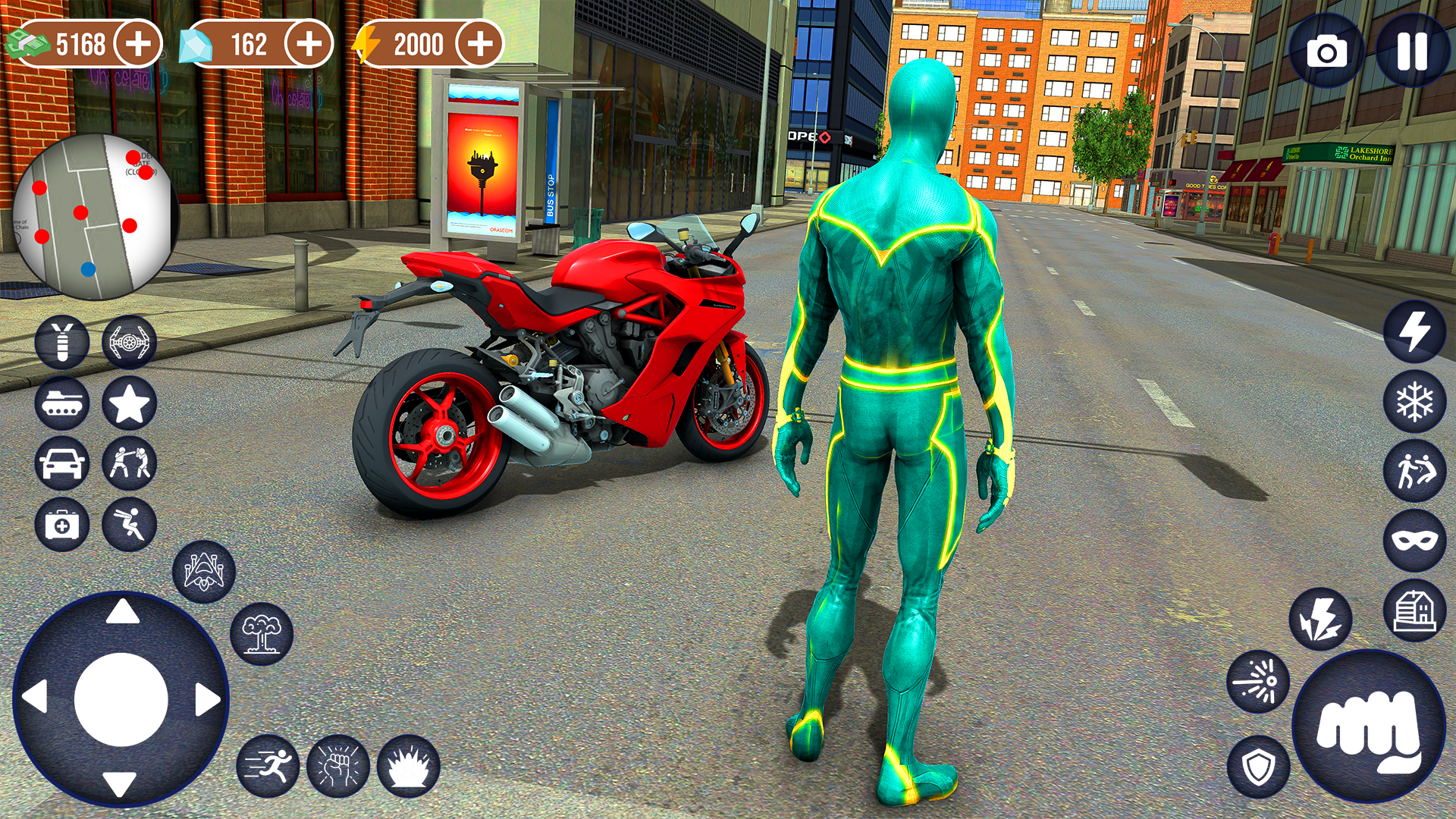 اسکرین شات 1 بازی Flying Spider Fighter Sim Game