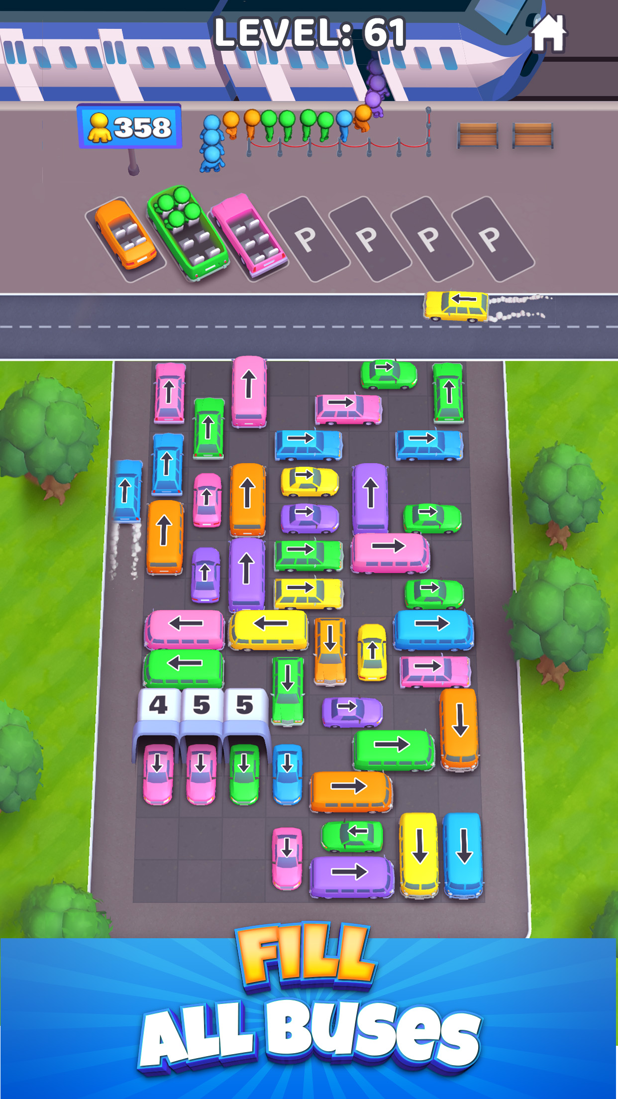 اسکرین شات 4 بازی Bus GO! Car Sorting Puzzle