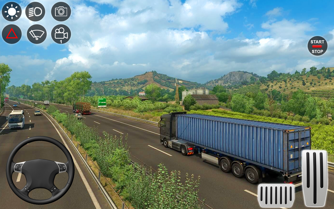 اسکرین شات 3 بازی Modern Euro Truck Simulator 3d