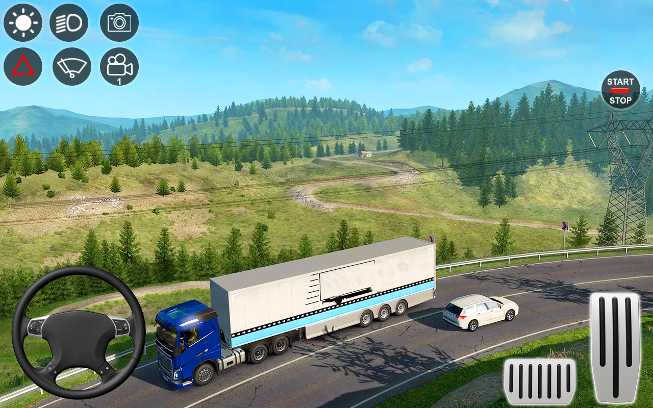 اسکرین شات 2 بازی Modern Euro Truck Simulator 3d