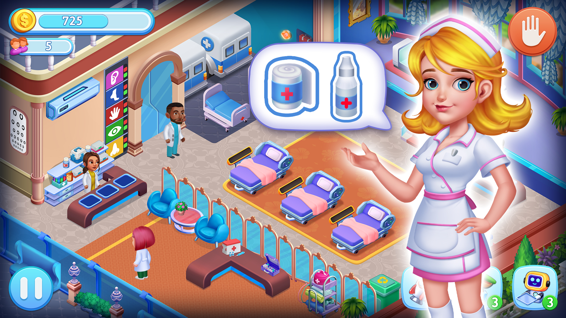 اسکرین شات 5 بازی Hospital +: Happy ASMR Clinic