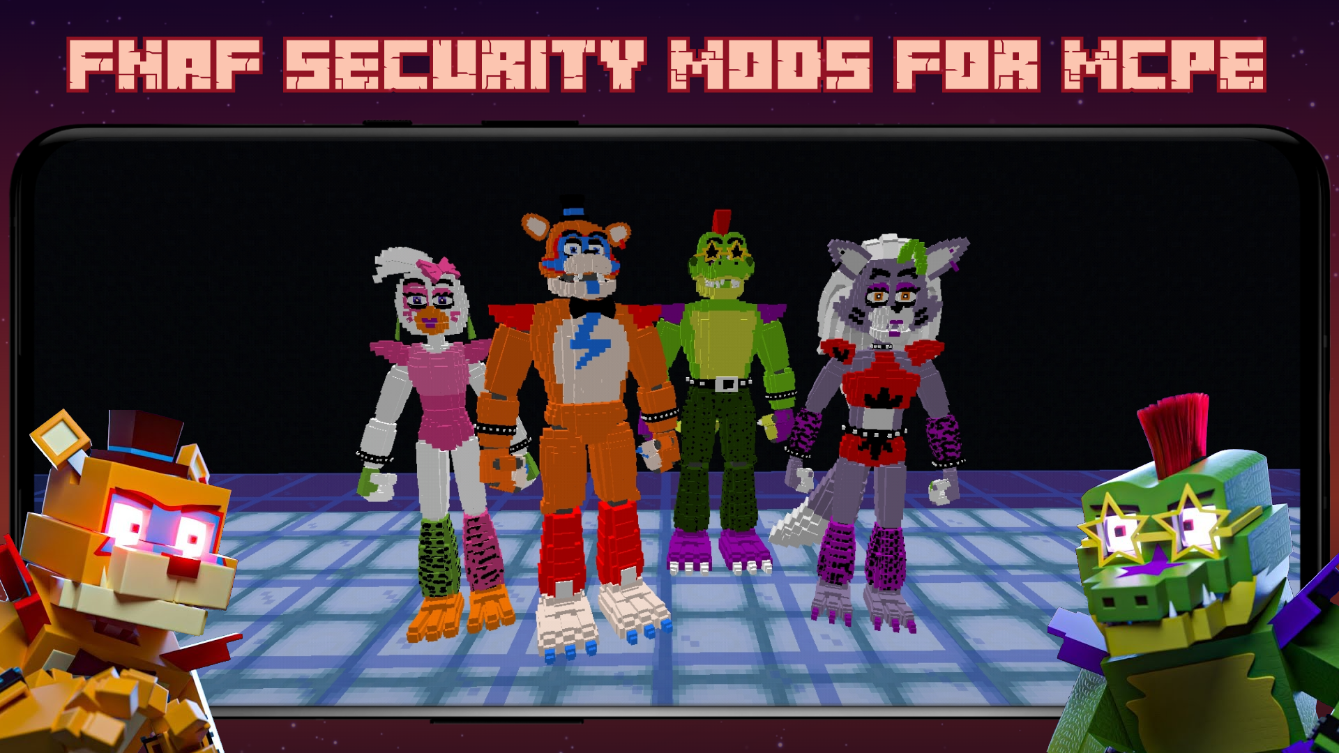 اسکرین شات 1 برنامه FNAF Breach Mods for Minecraft