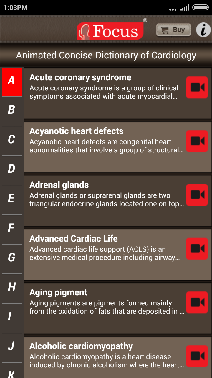 اسکرین شات 2 برنامه Cardiology-Animated Dictionary