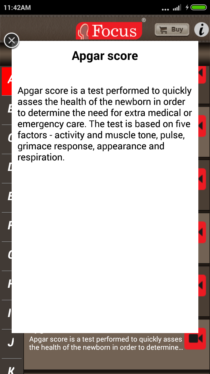 اسکرین شات 3 برنامه Pediatrics Dictionary