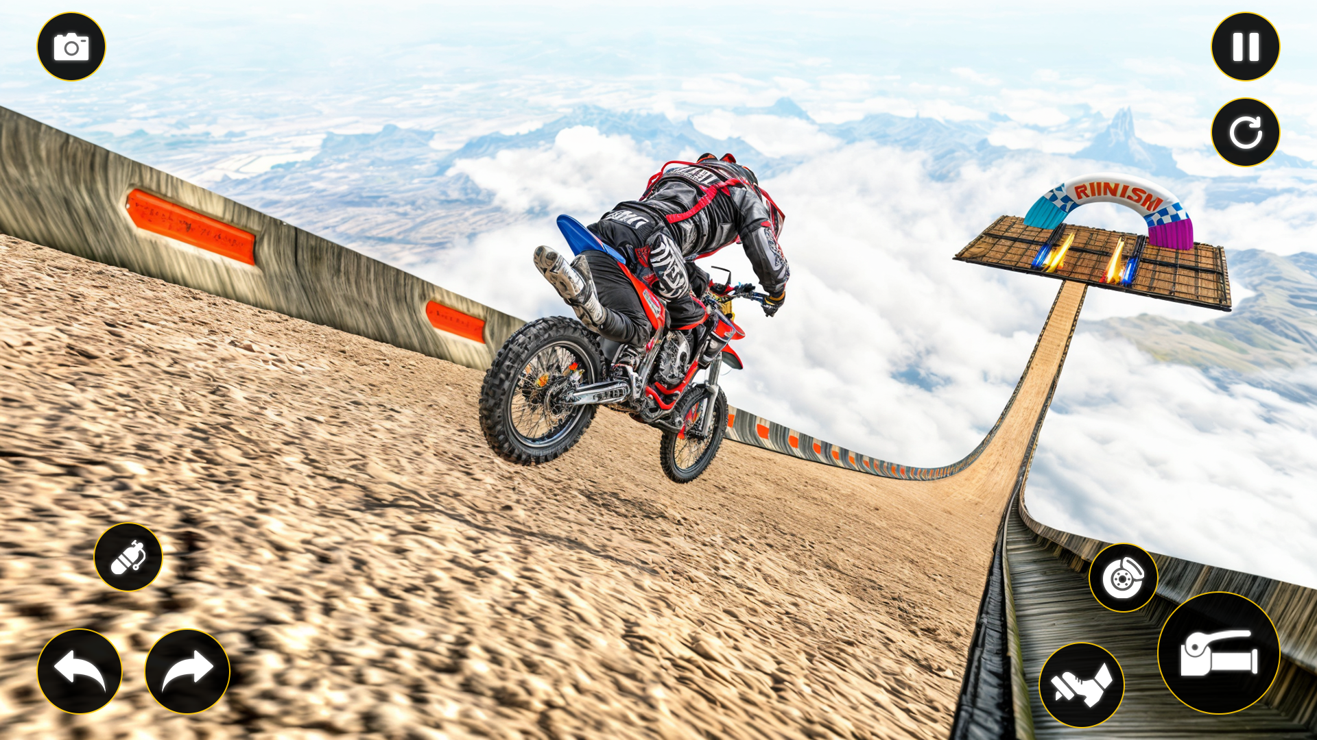 اسکرین شات 2 برنامه Motocross Dirt Bike Racing 3D