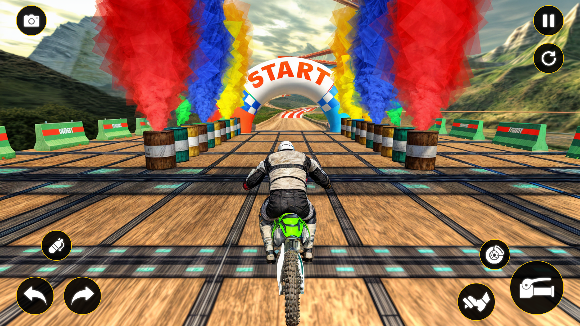 اسکرین شات 1 برنامه Motocross Dirt Bike Racing 3D