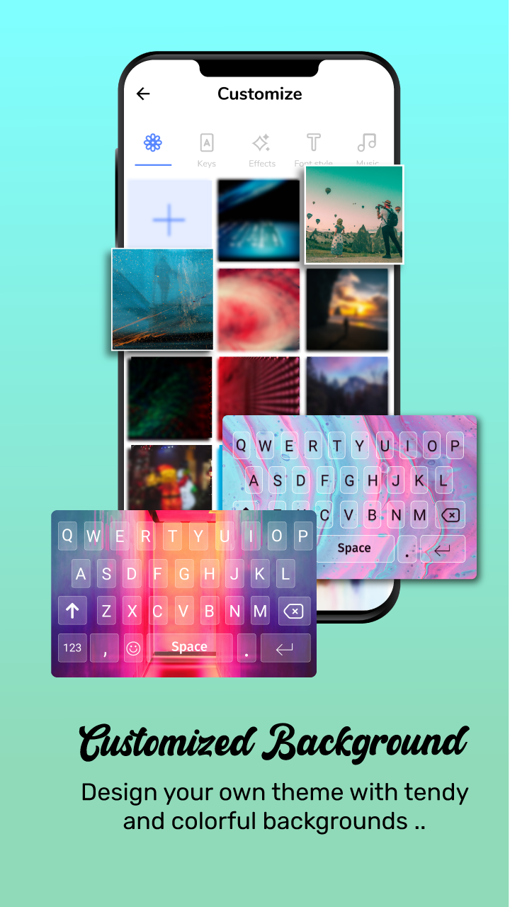 اسکرین شات 6 برنامه GIF Keyboard Theme-Cool Font