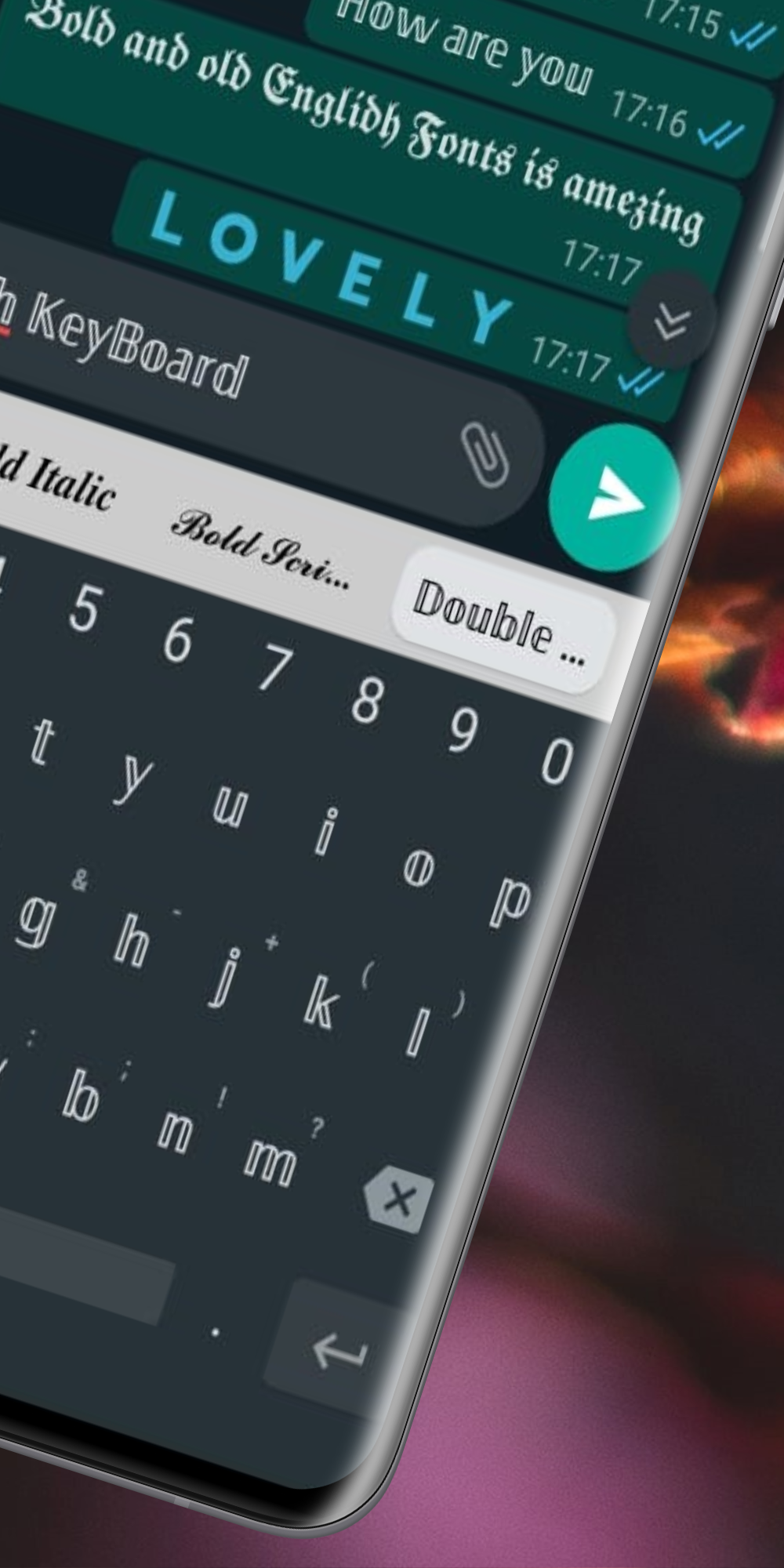 اسکرین شات 2 برنامه Fonts Keyboard - Fancy Text