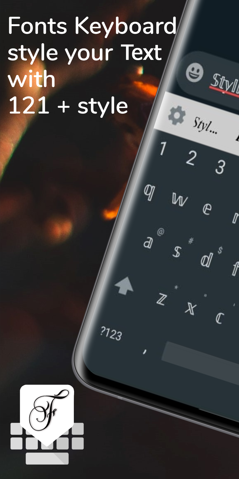 اسکرین شات 1 برنامه Fonts Keyboard - Fancy Text
