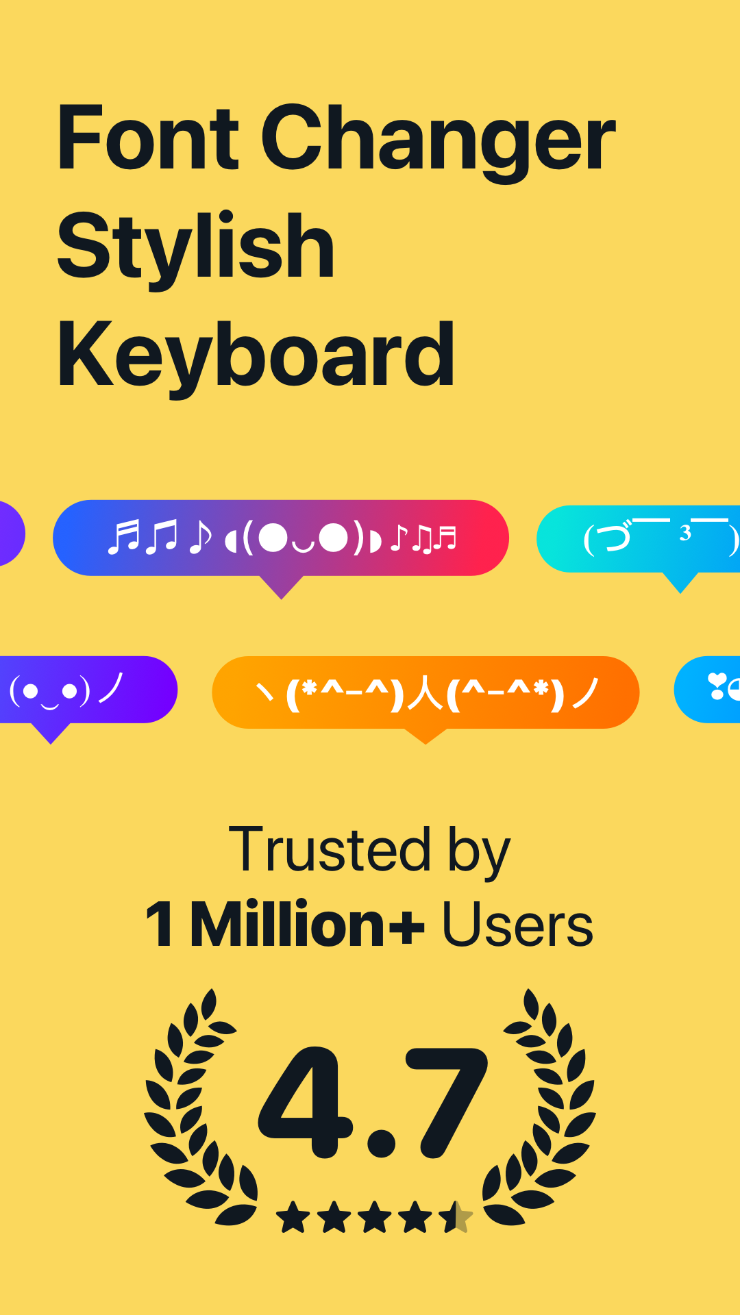 اسکرین شات 1 برنامه Fonts app keyboard & Changer