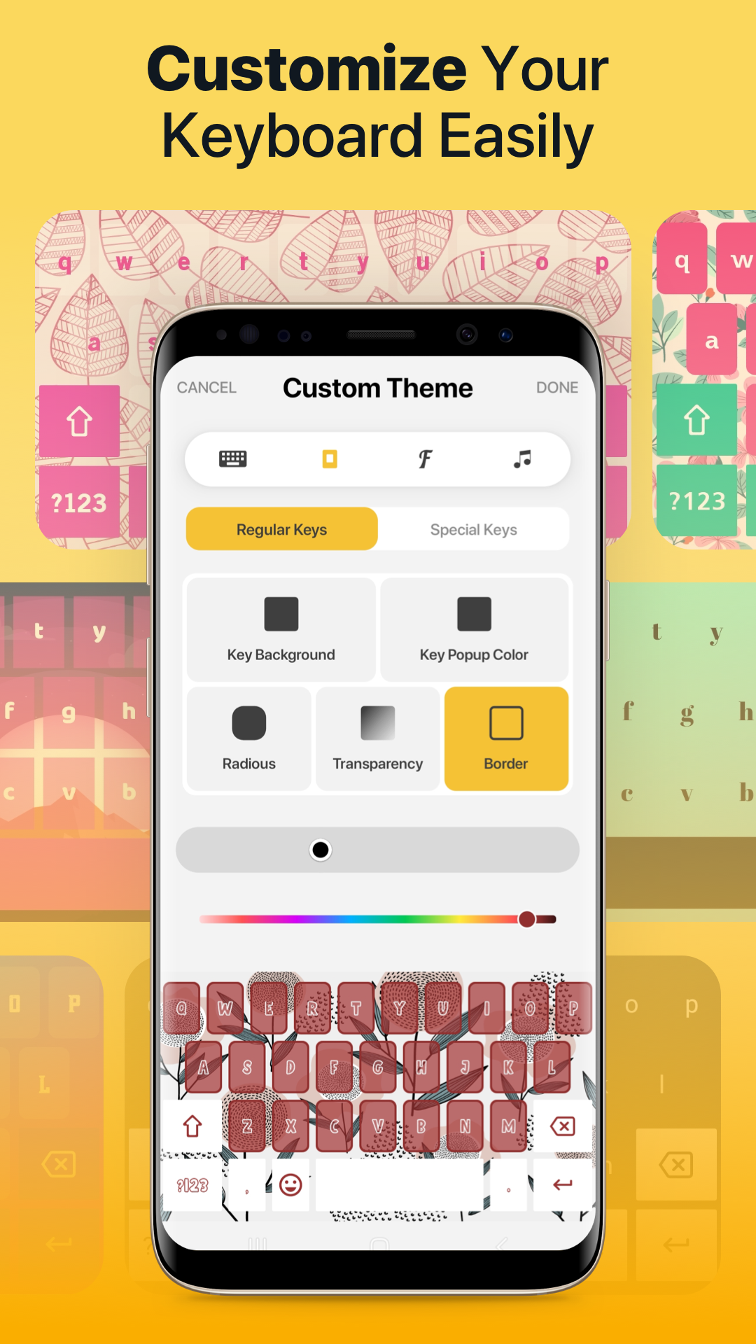 اسکرین شات 3 برنامه Fonts app keyboard & Changer