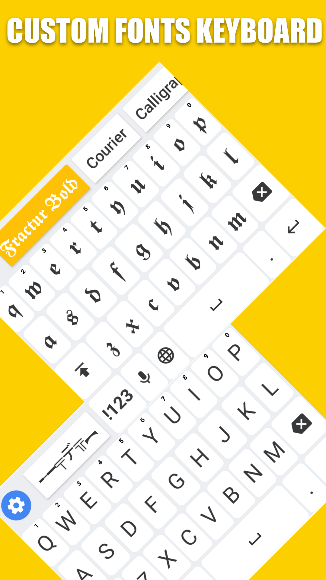 اسکرین شات 1 برنامه Fonts Keyboard - Fonts & Emoji