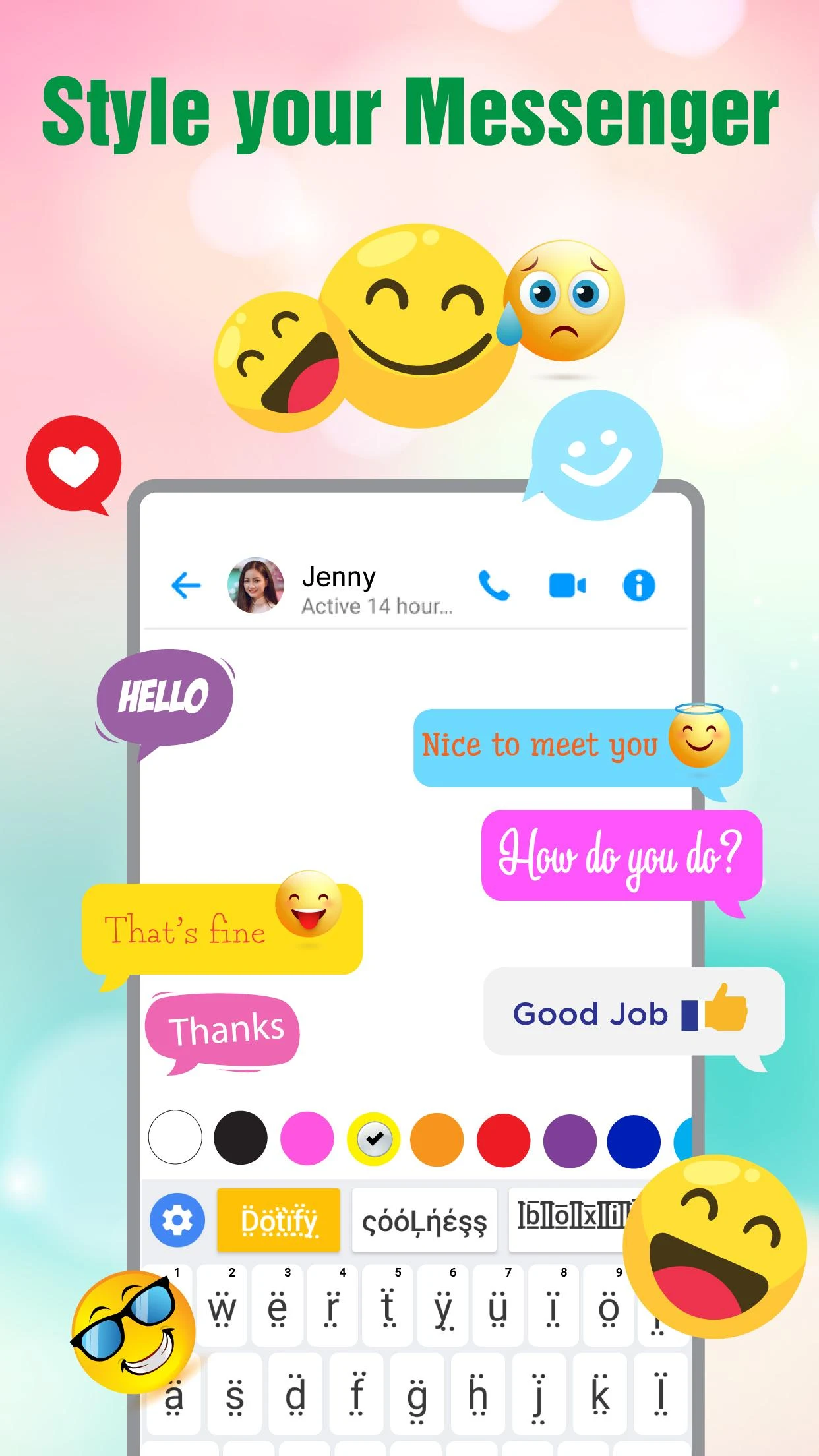 اسکرین شات 6 برنامه Fonts Keyboard - Fonts & Emoji