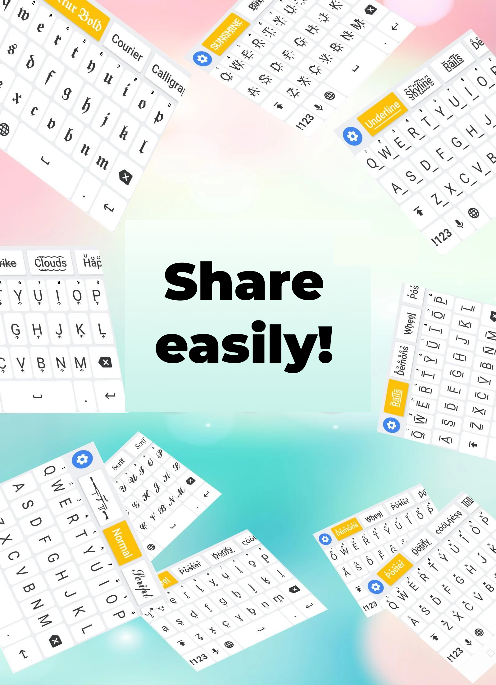 اسکرین شات 7 برنامه Fonts Keyboard - Fonts & Emoji