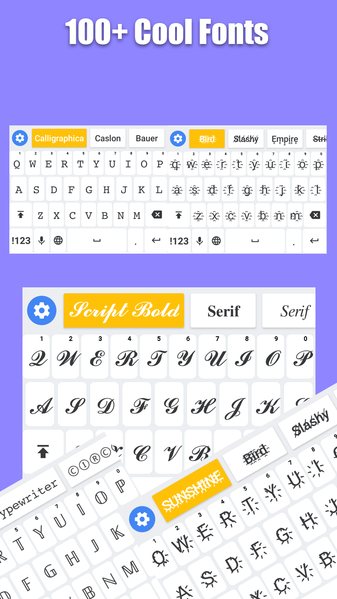 اسکرین شات 2 برنامه Fonts Keyboard - Fonts & Emoji